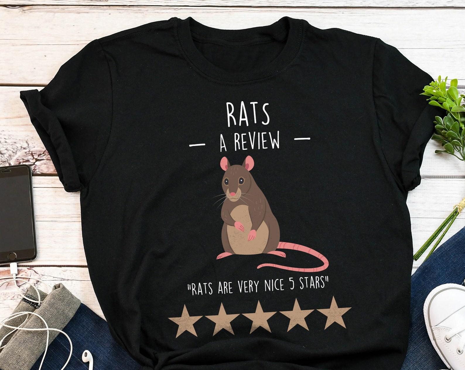 Rat Shirt, , , Funny Rat Lover Gift, Cute T-shirt, Pet Lover Tshirt, Tee, Tops, Mouse, Rat Mom, Rat Dad, Year, Rattie, Review 130