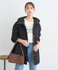Music Drawstring Black [Earth & Ecology] Outerwear, Mid-Length Hoodie, Women's,