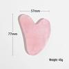 Rose Quartz Roller & Gua Sha Set with Customizable Logo - Natural Jade Face and Eye Massager