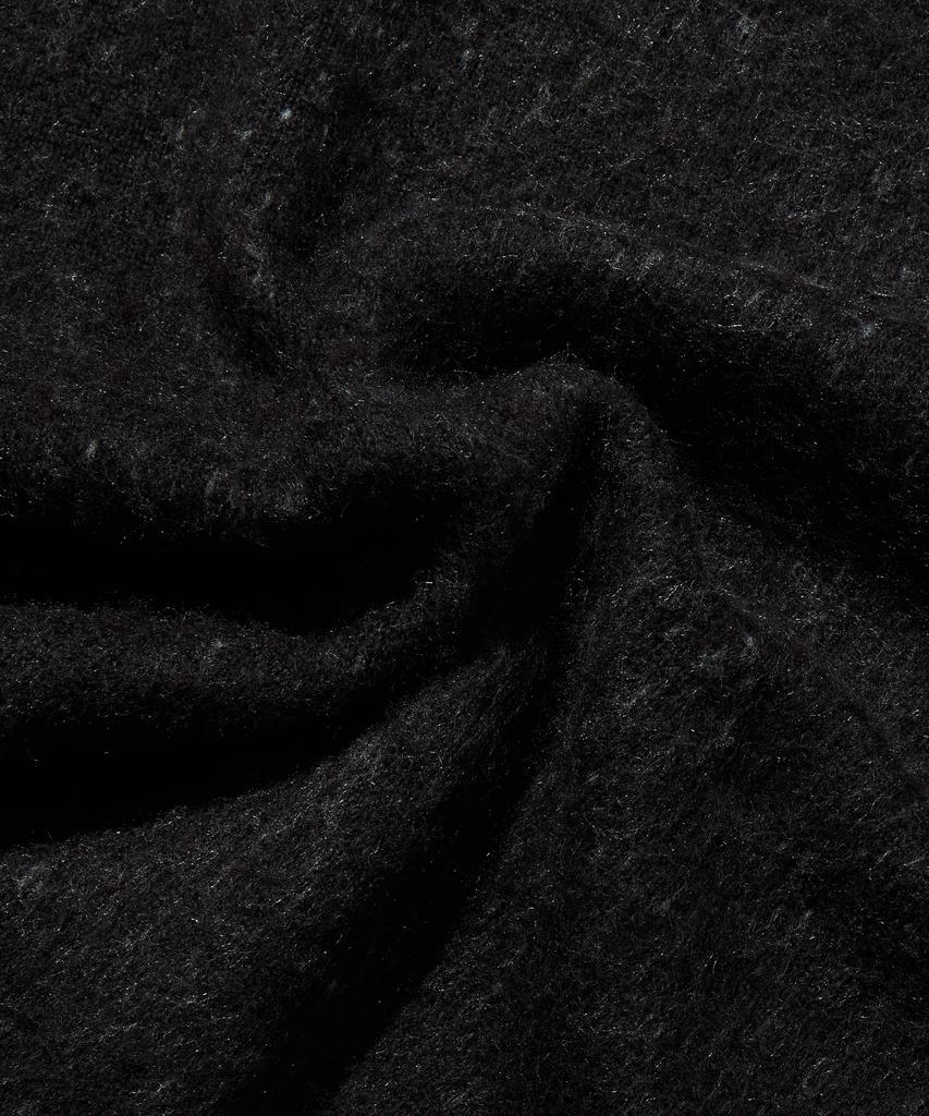 DISCUS ATHLETIC Gothic Logo Jacquard Knit Sweater Charcoal