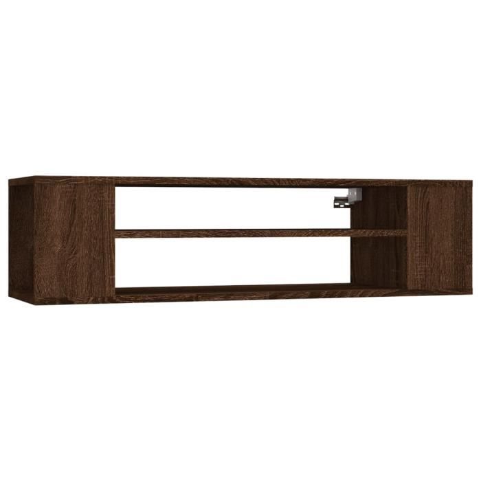 VidaXL Armoire TV suspendue Chêne marron 100x30x26,5cm Bois Ingénierie 826362