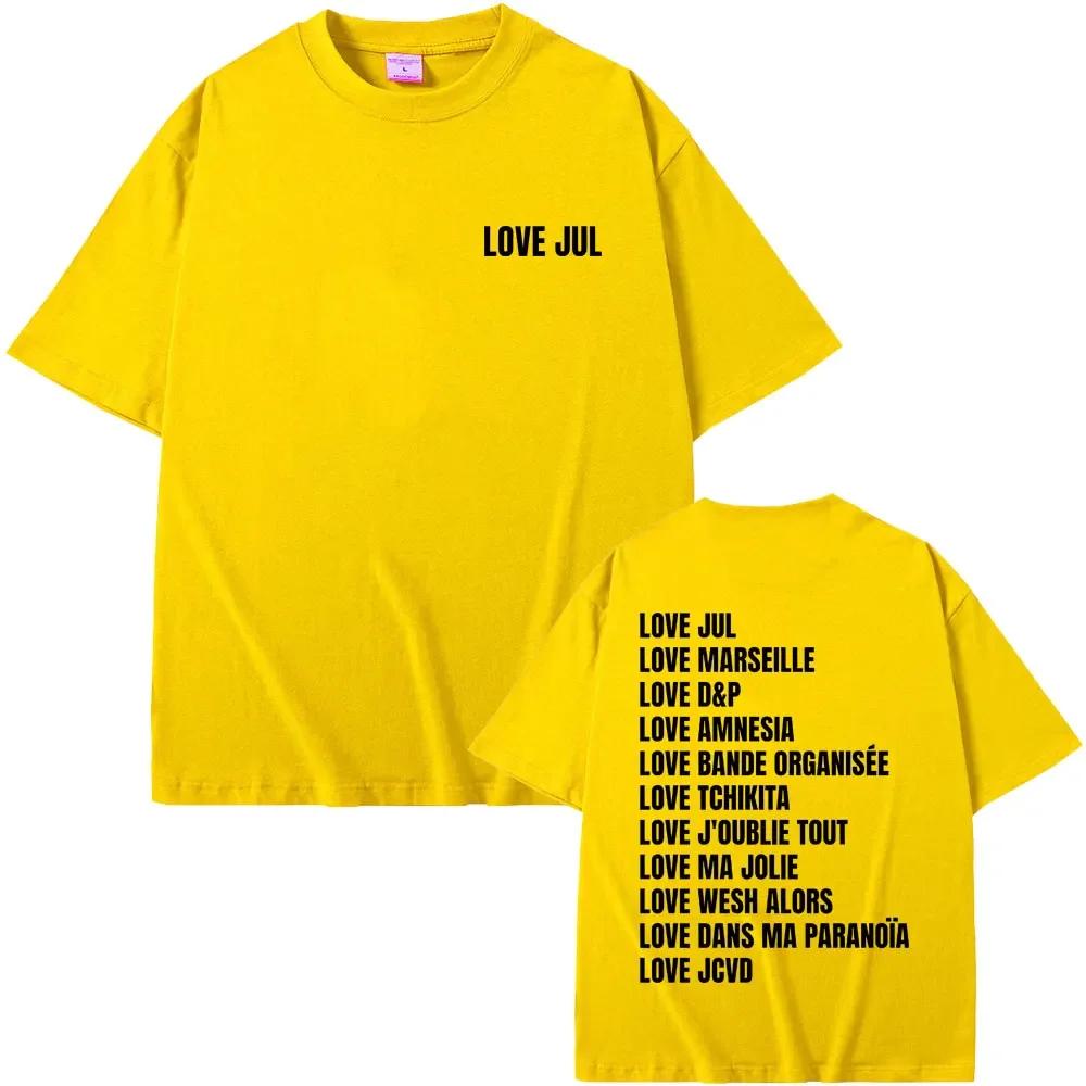 Love Jul 2025 Merch Tshirts Unisex Wounisex Fashion Rap Pop Music Short Sleeve Tshirt Unisexs Hip Hop Oversized T Streetwear Black