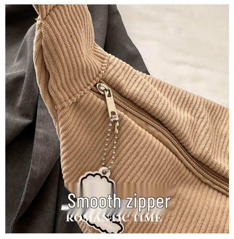 Corduroy Korean-Chic Literary Crossbody Bag for Women