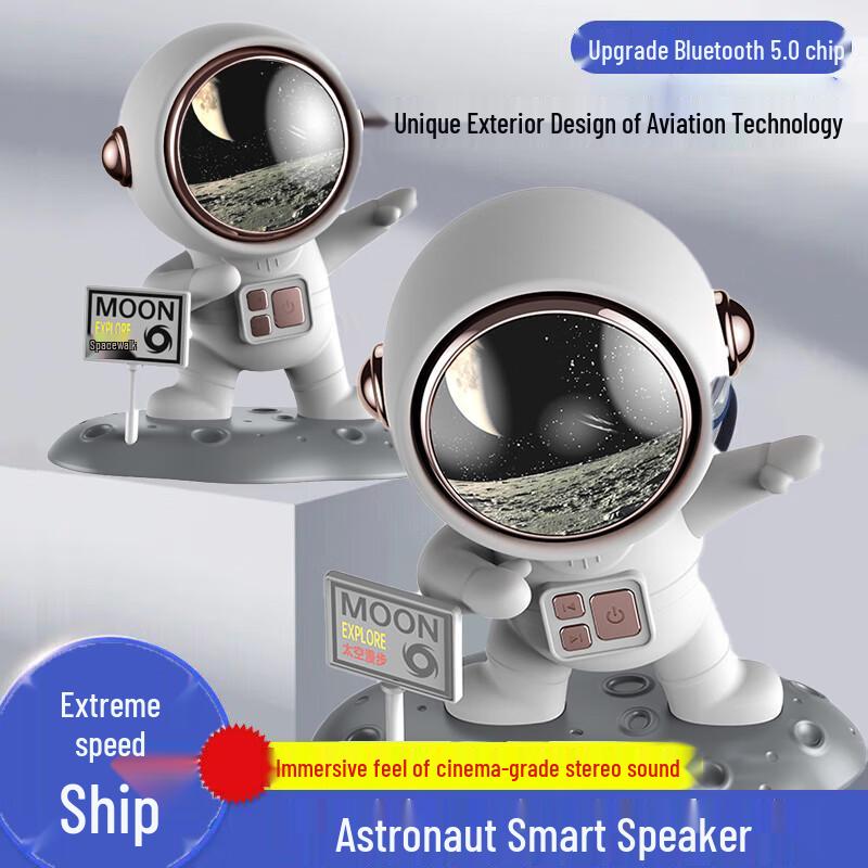 High-Value Astronaut Bluetooth Speaker: Desktop Decoration Valentine's Gift for Boyfriend