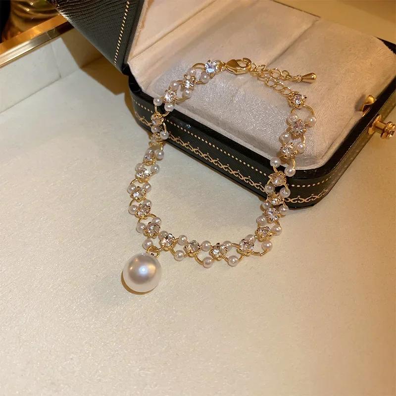 2025 New Stainless Steel Double Layers Simple Bracelet for Women Temperament Elegant Sweet Link Chain Bracelet Jewelry Gift