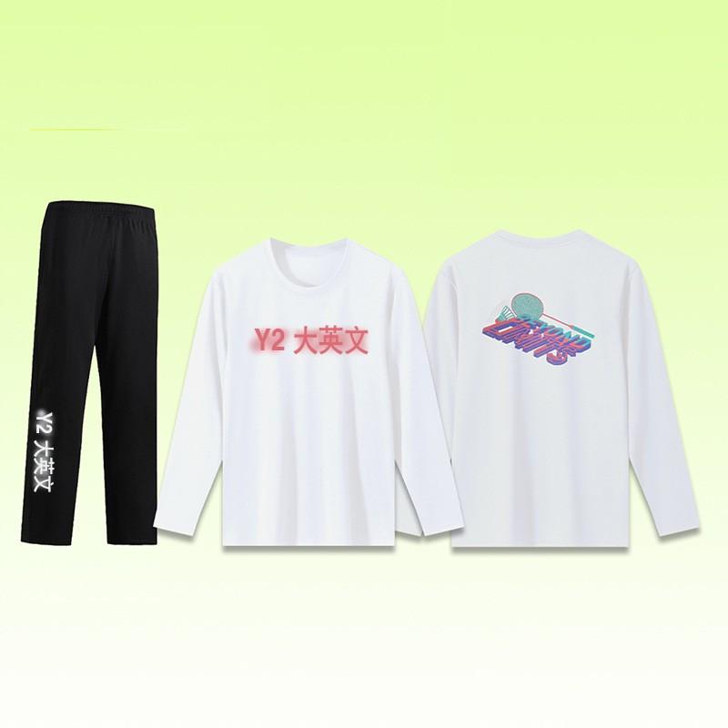 Unisex Long Sleeve Badminton Sportswear Set Men Women Tennis Volleyball Team Uniforms Winter