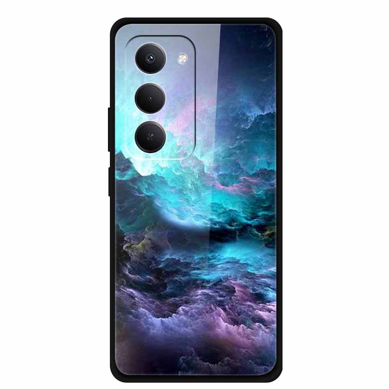 For Redmi 15 5G Case 6.9" 25057RN09E Tempered Glass Hard Covers For Redmi 15 4G 2025 Luxury Phone Cases Protective Bumper Fundas