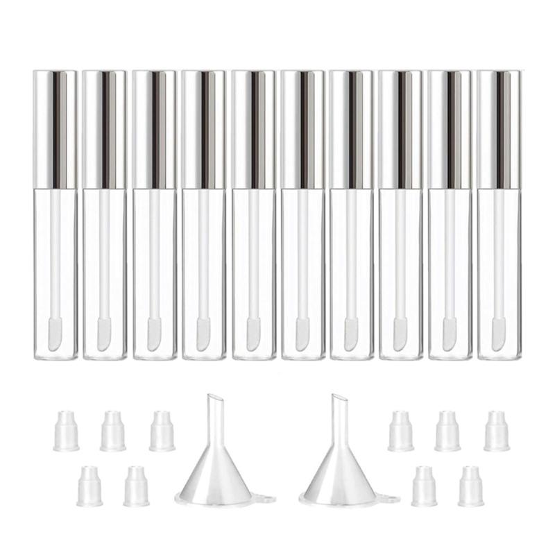 

Eyelash Cream Container Bottle with Rubber Inserts and Funnel for Castor Oil 10ml Empty Mascara Tube with Eyelash Wand