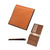 [TAMIWA] Ultra-Thin Wallet Men's Bifold Genuine Leather Tottori Leather Compact Brown (5cm X 9cm X 0.1cm)
