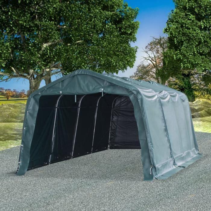 VidaXL Removable Livestock Tent PVC 550 G/m² 3.3 X 6.4 M Dark Green