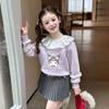 Hello Kitty Girls' Fall Cartoon Pullover Sweatshirt