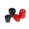 M8 M10 Cabo Oval Formato de Ovo Manga de Rosca Macho Núcleo de Latão Handle Fenólico de Baquelite Para Máquinas-Ferramentas Preto/Vermelho