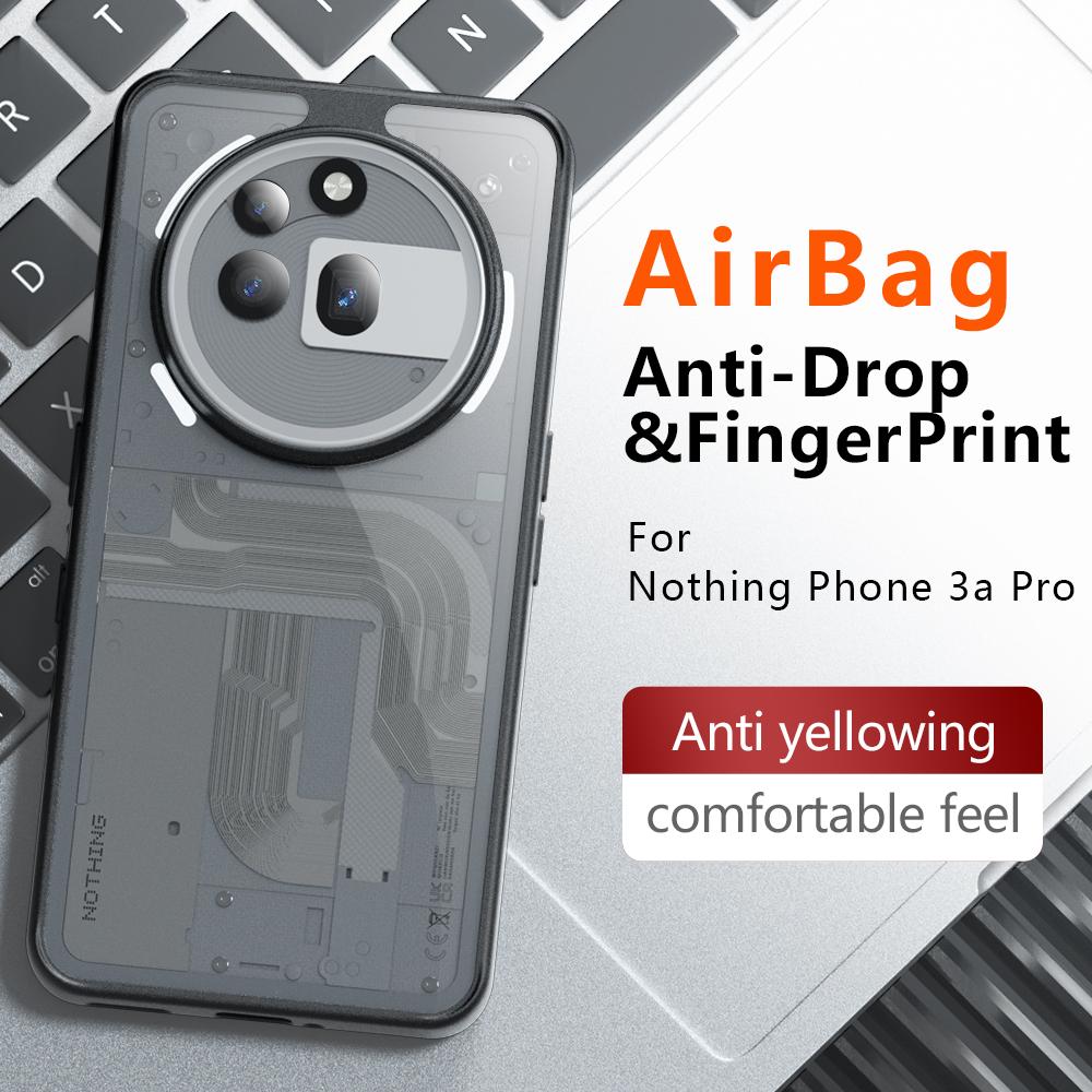 For Nothing Phone 3A Pro TPU Border Case Cover 3D Intergrated Button Case Anti Drop Airbags Covers CMF Coques Nothing Phone 3A