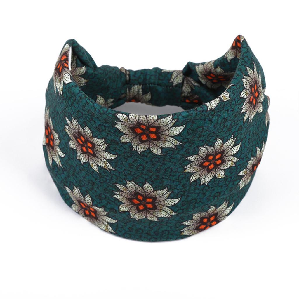 Bohemian- Headscarf, Print Headband, Elastic Women's Sports Yoga Headband