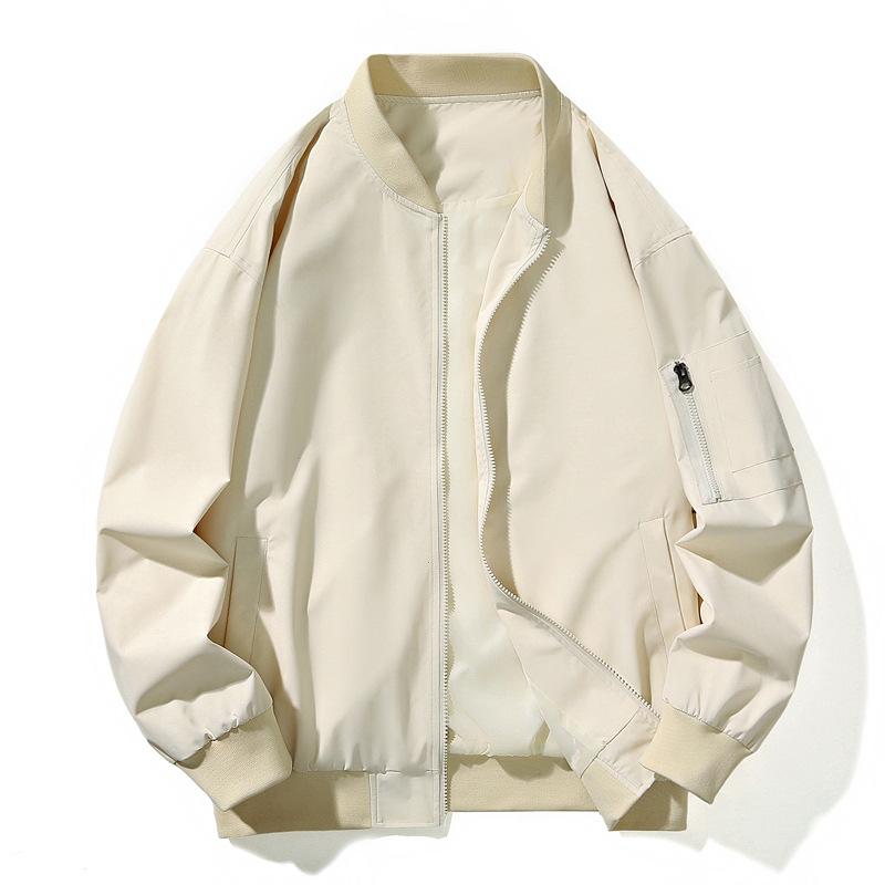 

Куртка мужская новая весенне-осенняя мужская куртка-бейсболка в американском повседневном стиле, куртка-бомбер однотонная, мужская одежда 3XL