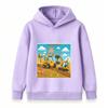 Kids Happy Birthday Construction Truck Hoodie Cartoon Excavator Skid Steer Print Pullover for Boys Girls Casual Party Sweatshirt