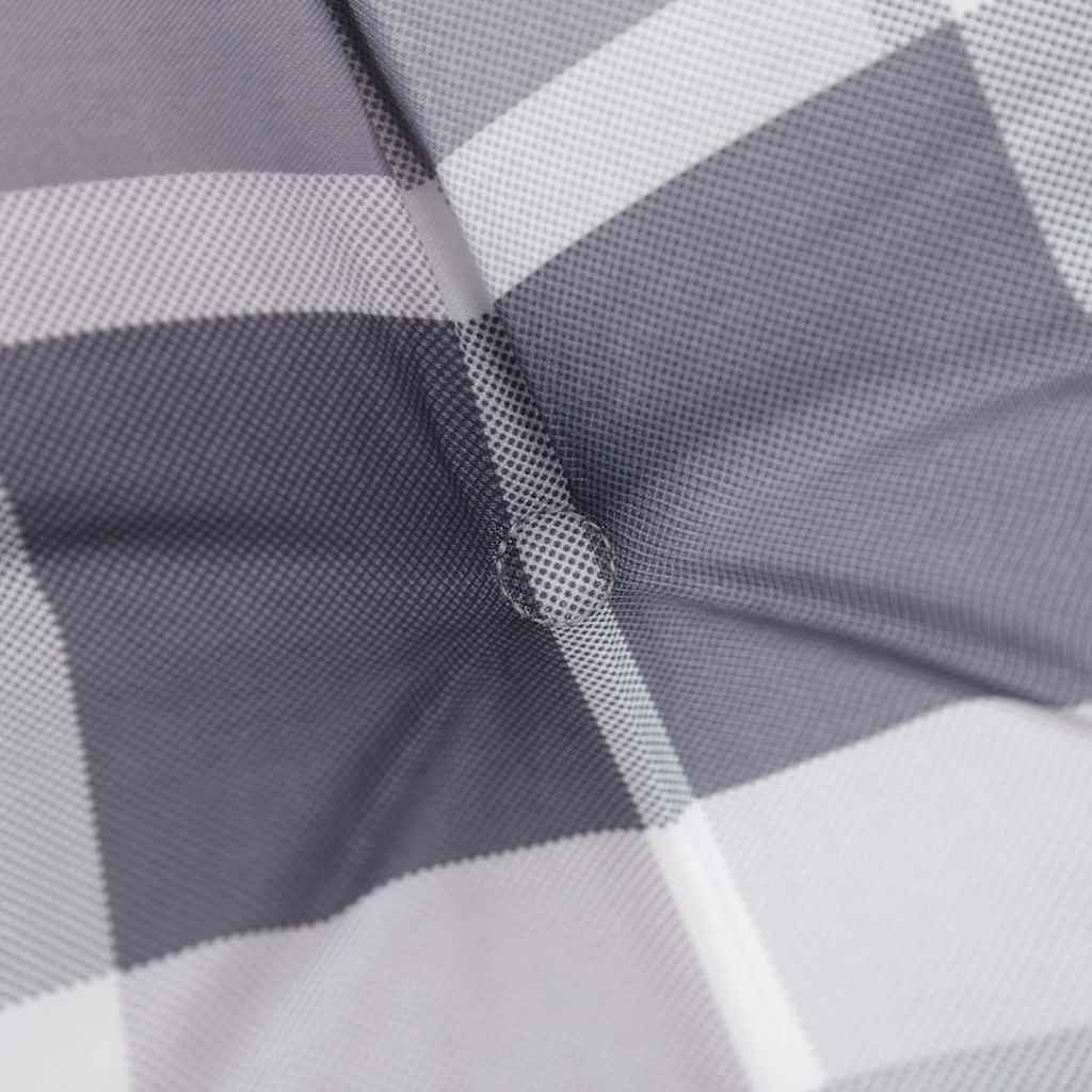 Adirondack Chair Cushions 2 pcs Grey Checkered Pattern Oxford Fabric
