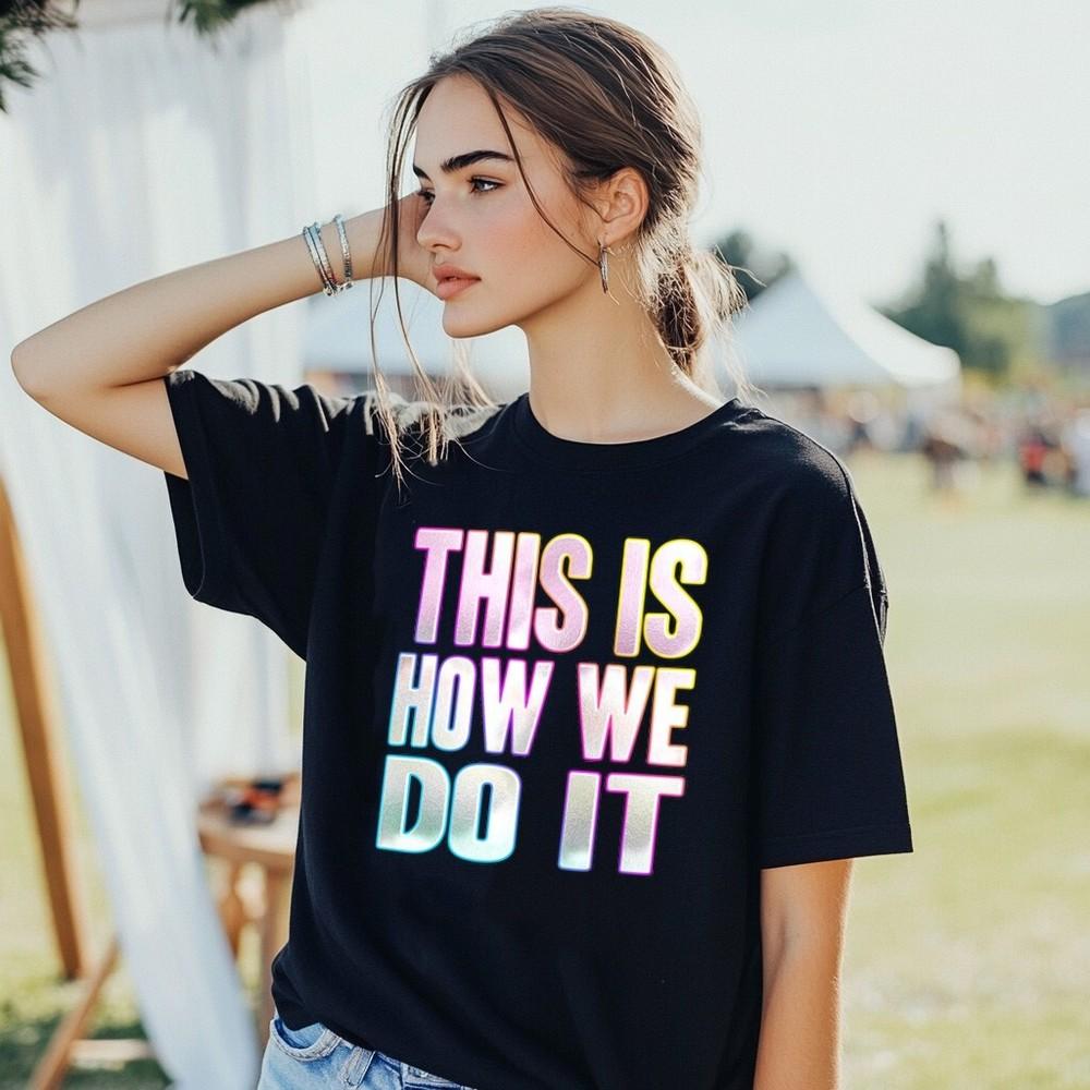 Takto to děláme Tričko Funky Potisk Maškarní kostým Víkend 90. léta Hudba