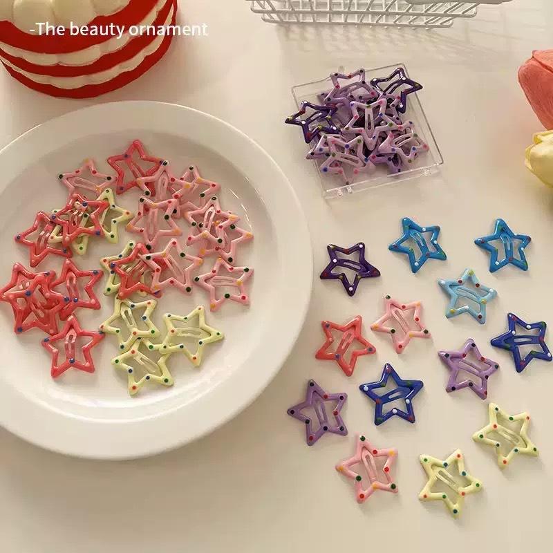 10Pcs Mini Baby BB Clip Shiny Surface Kawaii Cute Candy Color Children Side Hair Pin Fashion Bangs Clip Kids Headwear