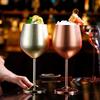 Unbreakable Stainless Steel Goblet Creative Metal Wine Glass Wine Goblet Drinkware  Party Supplies