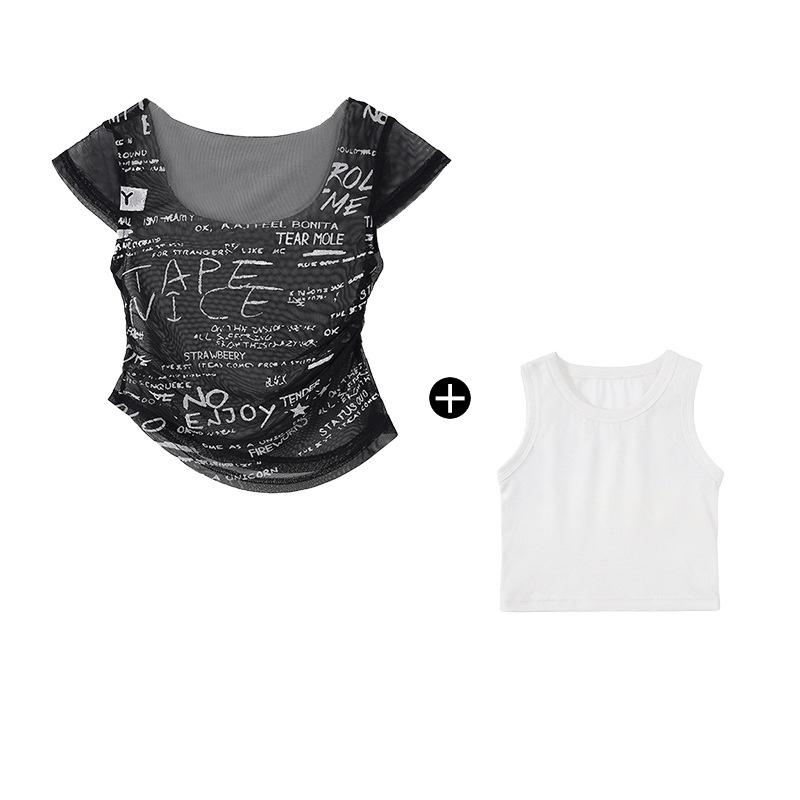 Children's Jazz Dance Costume Girls Sweet Cool Children's Catwalk JAZZ Women's Troupe Vest Girls Street Dance Costume Summer