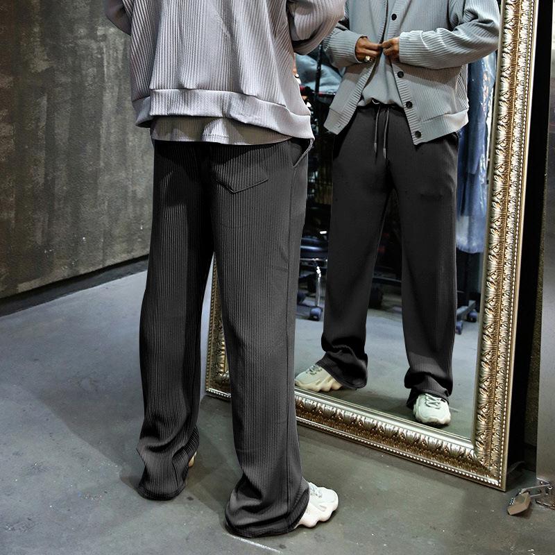 Брюки прямые мужские спортивные брюки модные мужские спортивные брюки однотонные — фото 13