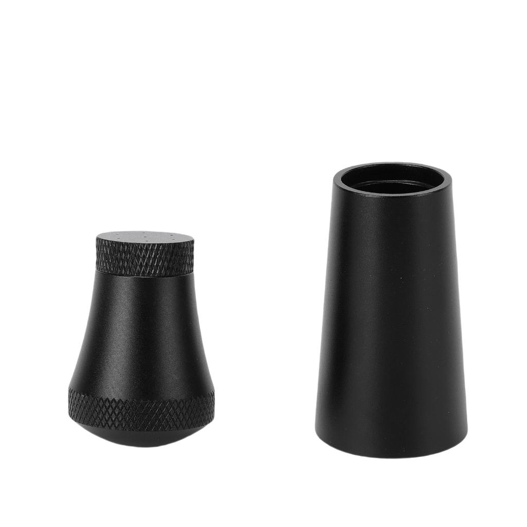 Coffee Distribution Tool 0.35mm 7 Needle Distributor with 3 Extra Replaceable Needles and Storage Tube Black