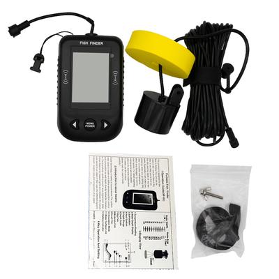 Sonar Fish Finder Handheld Fish Detector Transducer with LCD Display Portable Boat Kayak Night Fishing Depth Finder