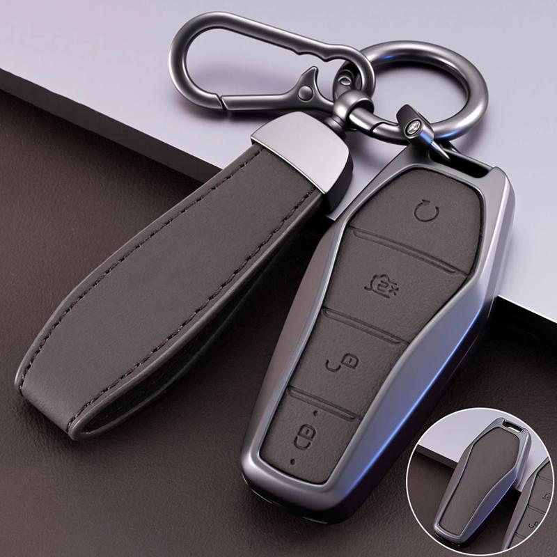 

Interior Mouldings Alloy Style Car Key Case Cover Shell for BYD Atto 3 Han EV Dolphin Durable Second Song Pro Tang Dm QIn PLUS