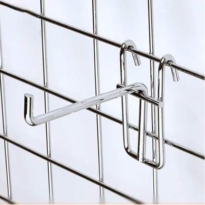 Odolné 5-25 cm háčky na obrazovky 3,2 mm tloušťka Supermarket drátěná síťovina háčky na zavěšení Nerezový organizér obchodu pro mřížku obrazovky