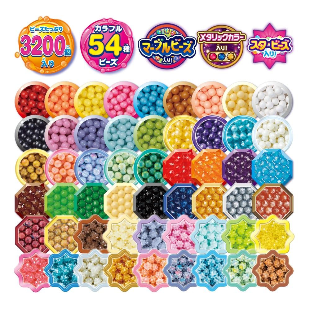 Aquabeads All-in-One Set [Super Aquabeads W Bag Colorful Factory DX] AQ-S101 ST Mark Certification For Ages 6 and Up Toy Water Sticks with Water Makin