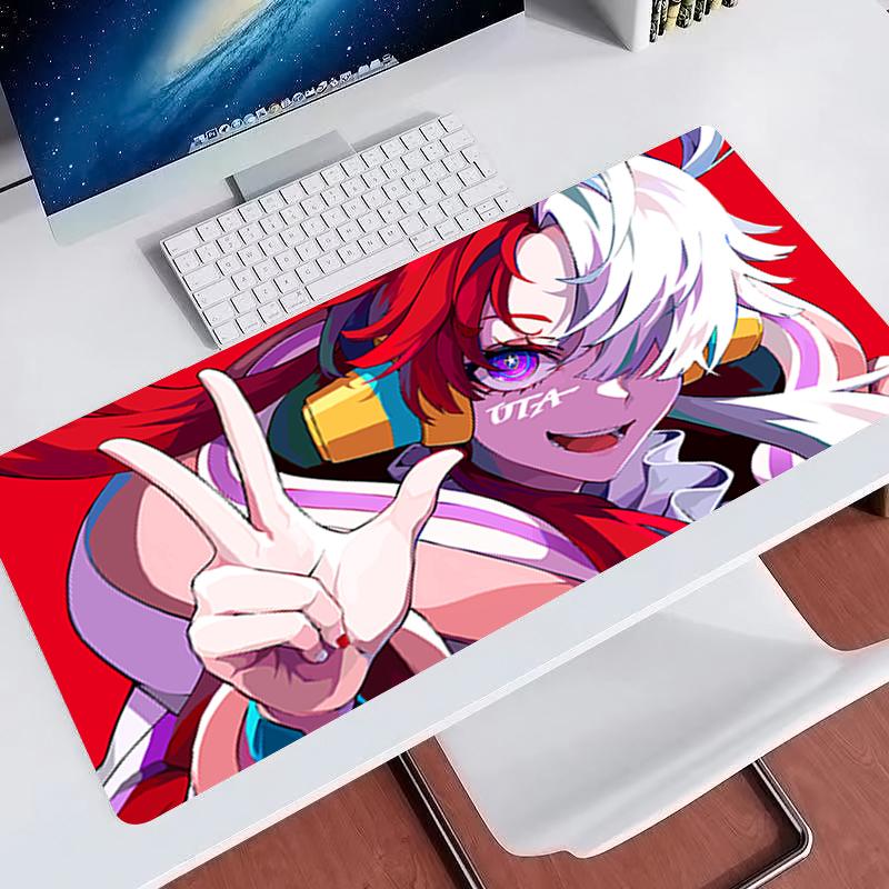 Colorful Mouse Pad Laptop Computer Gamer Desk Mat Anime E-sports Mousepad Large Gaming Keyboard Pad One Piece Uta Cute Mausepad