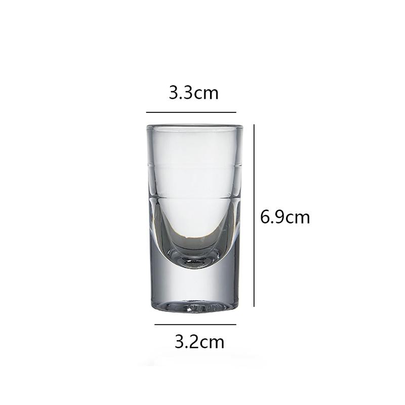 4pcs/1pcs Glasses Set 15ml/30ml/80ml/120ml Shot Glass Thickened Bottom Small Cups Transparent Tumblers for Scotch Bourbon Voldka
