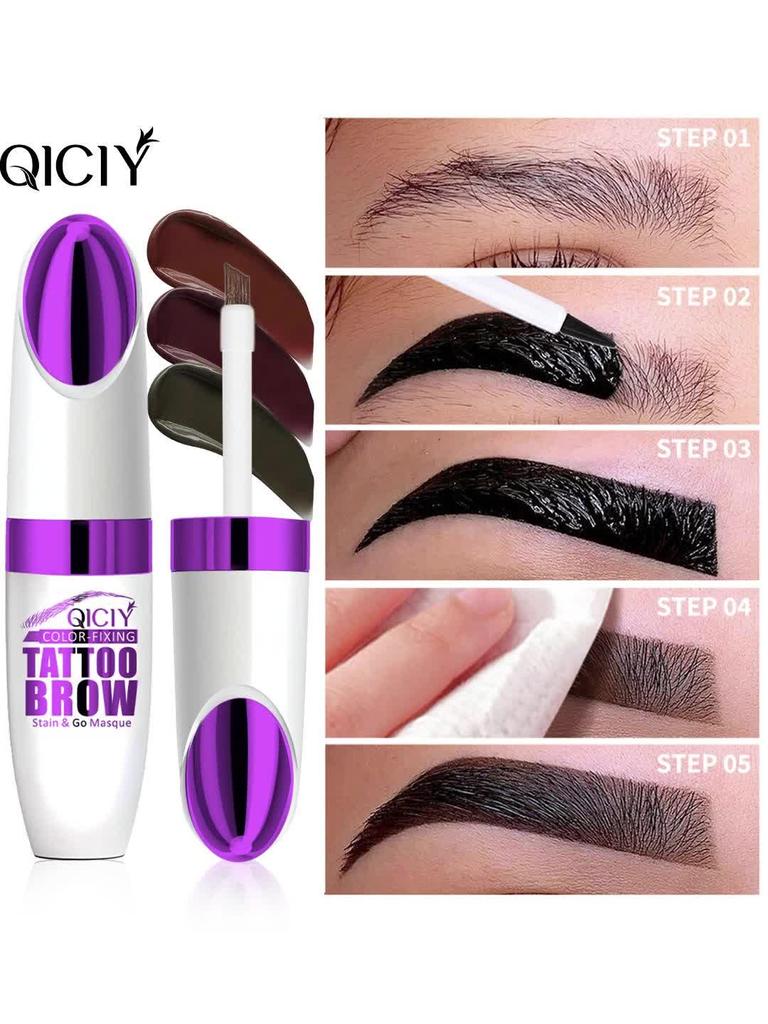 Long Lasting Tear Off Eyebrow Gel Cream, Waterproof and Sweat Proof, Long-lasting Color Retention, Creating A Natural Appearance