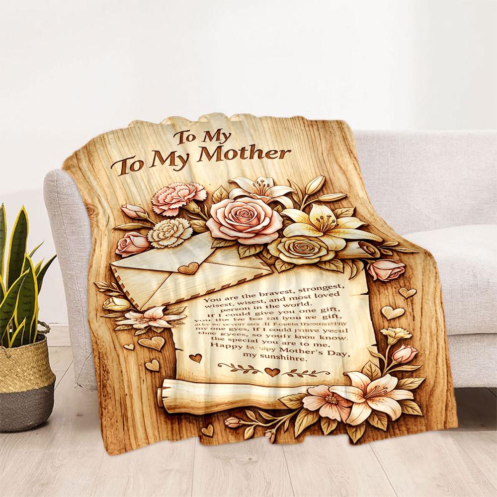 Mother's Love And Sunshine Blanket Suitable for Sofas,travel, Living Rooms Also a Good Gift for Friends and Family Suitable for All Seasons.