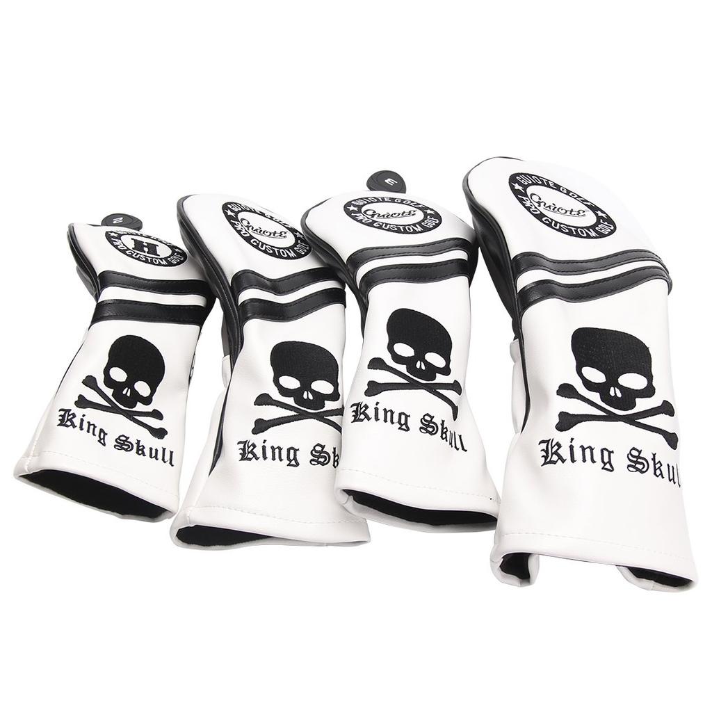 Guiote Golf head covers Golf head covers Club head cover Wood cover Driver New design with replaceable number tag (#2.#3.#4.#5.X) Set of 4