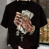 Summer New Style Men's Pure Cotton Short-sleeved T Shirt, Comfortable and Breathable, Trendy and Fashionable with Printed Design
