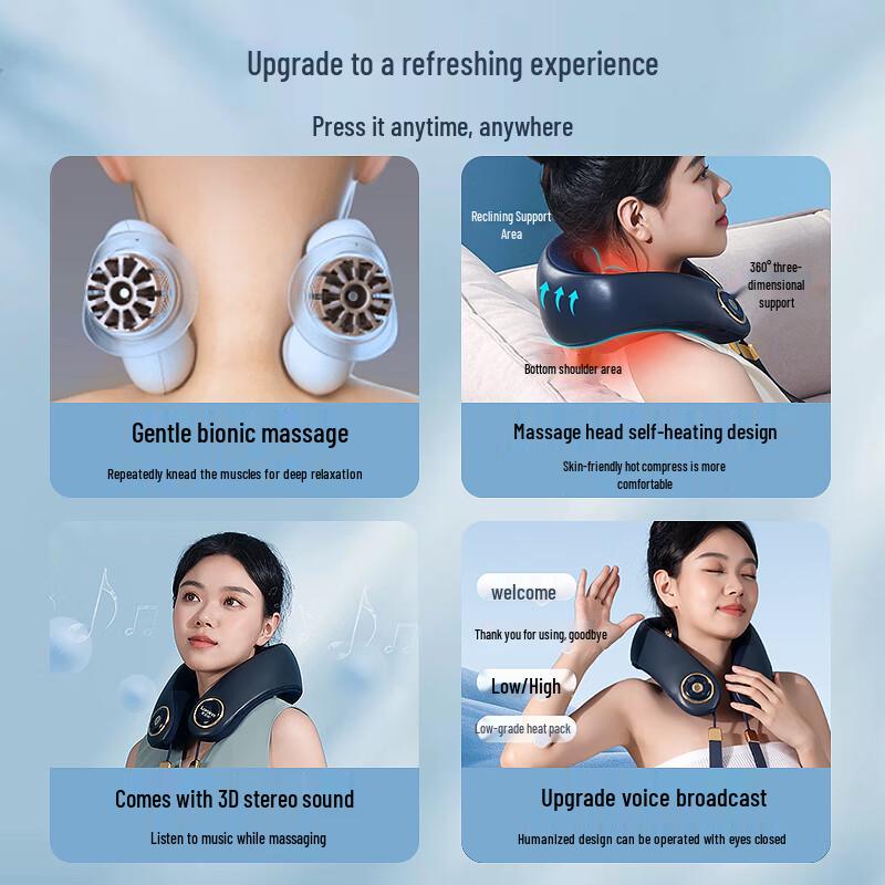 Smart Neck Massager with 3D Kneading