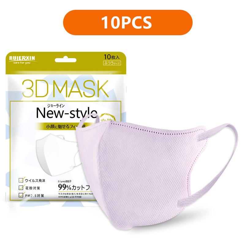 Three-Dimensional Dust Mask Face Masks Cloth Disposable Anti-Dust Protective Masks Ear Loops Mouth Mask Black White Mascarillas