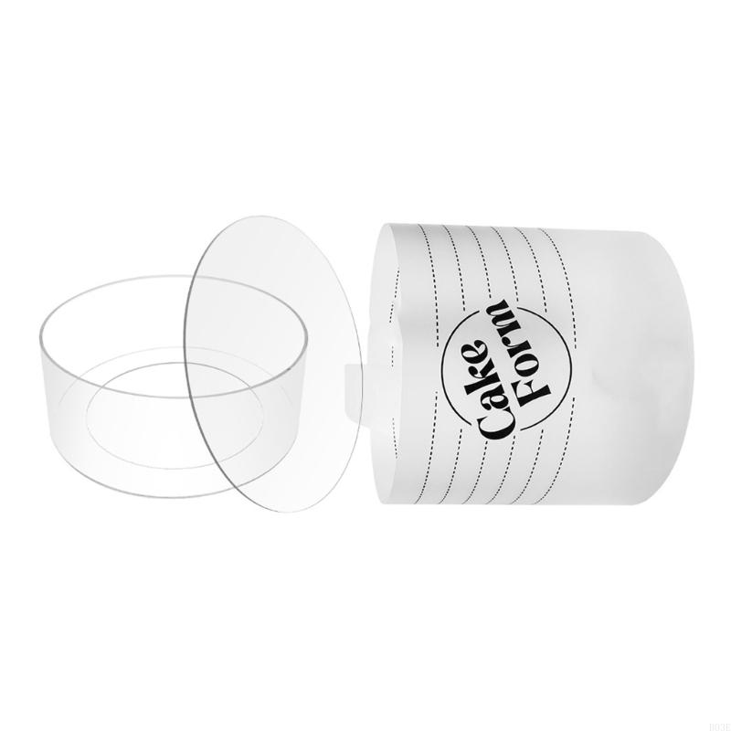Circle Baking Rings Mold Acrylic Form Cake Tool Round Circle Mold For Home Baker B03E