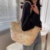 Summer Beach Straw Woven Handbag for Women, Casual and Versatile Single-shoulder Crossbody Bag Lightweight Handbag, Grocery Bag