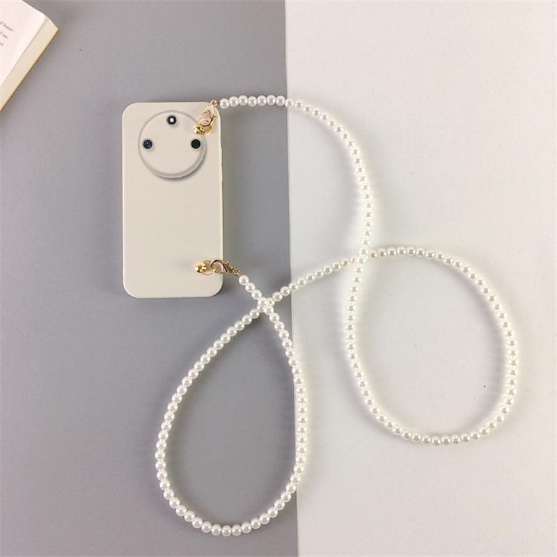 Чехол с жемчужным ремешком и ожерельем через плечо для Honor X50 X50i X40 X30 X10 X9 X9A — фото 5