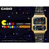 Casio Orologio da uomo G-SHOCK in acciaio inossidabile resistente all'acqua con sveglia, movimento al quarzo A100WEPC-1B