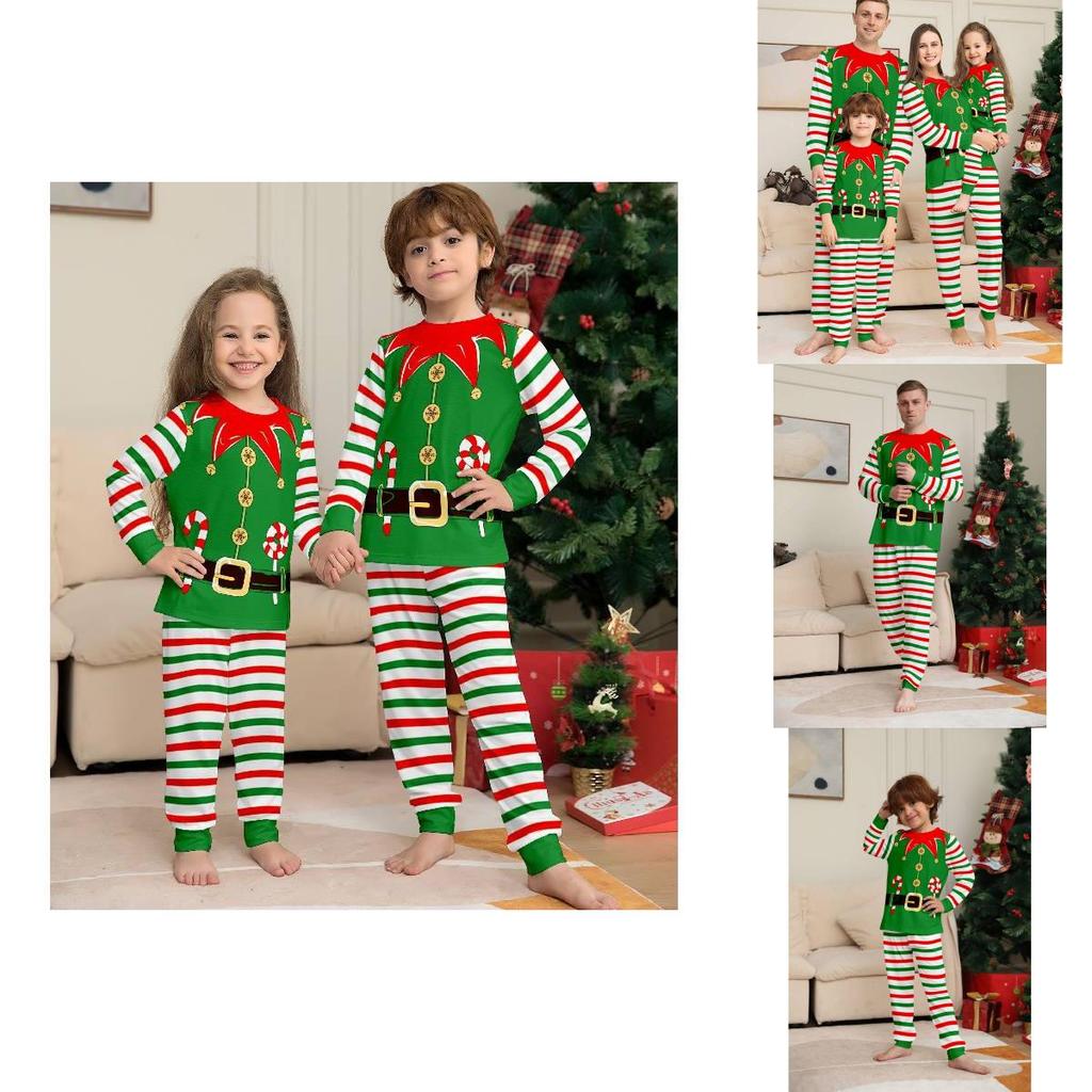 Adorable Unisex Christmas Elf Costume Set For Family Fun And Festive Celebrations