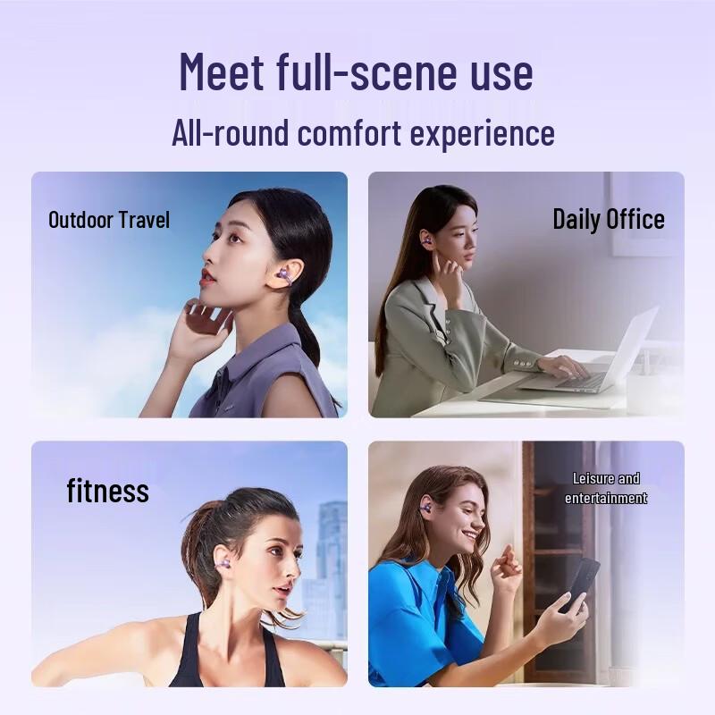 Newmine S6 AI Real-time Translation Wireless Ear-Clip Earbuds