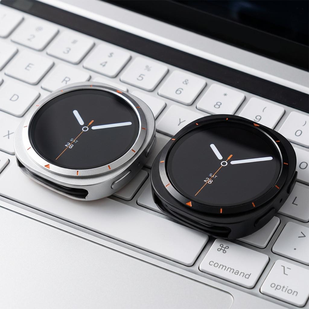 Pour Samsung Galaxy Watch 8 40mm 44mm Accessoires Protection d'écran rigide antichoc Coque bumper pour Galaxy Watch 8 Housse en PC Métal