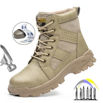 אופנה חדשה עמיד למים אבטחה עבודה מגפי בטיחות מגפי מגן נגד התנפצות נעלי תעשייתיות נגד פנצ'ר