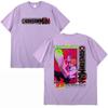 Anime Chainsaw Unisex T Shirts Japanese Unisexga Denji Pochita Casual T-shirts Streetwear Unisex Women Summer Pure Cotton Oversized Tees