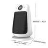 Electric Fan Heater Remote Control Ceramic Heater 1500W with Timer 90° Oscillation Heater Fan 3 Levels Adjustable Wind