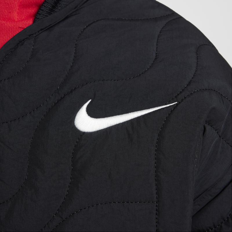Nike Snake Welcoming Series Woven Warm Drop Shoulder Jacket Kids Jacket Black IF3712-010